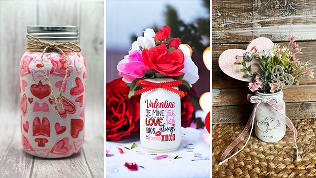 15 Sweet and Simple Valentine Mason Jar Designs for a Joyful Celebration