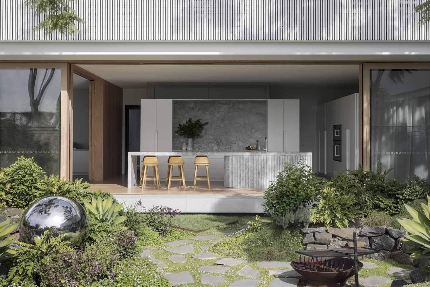 Boomerang House by Joe Adsett Architects: A Curved Modern Retreat in Ascot Boomerang House by Joe Adsett Architects: A Curved Modern Retreat in Ascot