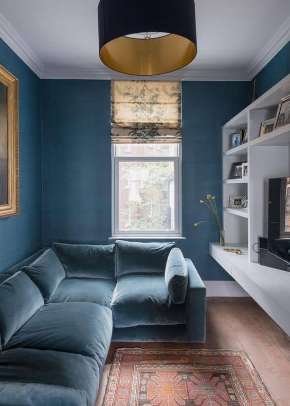Dive into Comfort and Style with a Blue Sofa in Your Living Room