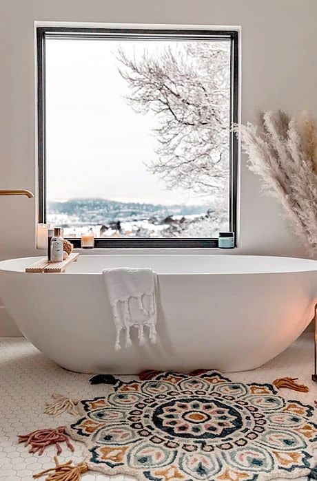 The Magic of Large Winter Windows in Your Bathroom