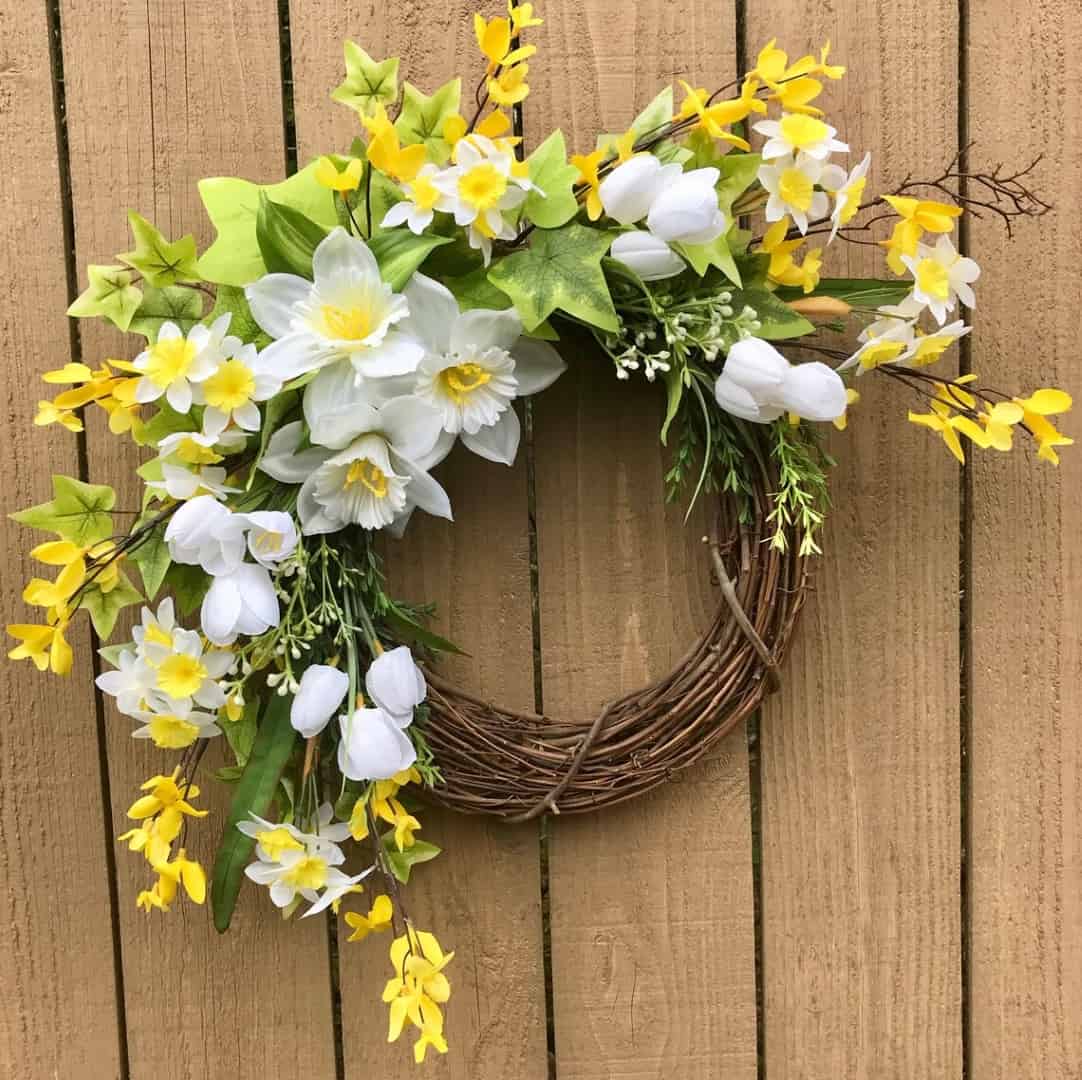 1. Spring Forsythia and Daffodil Wreath 1. Spring Forsythia and Daffodil Wreath