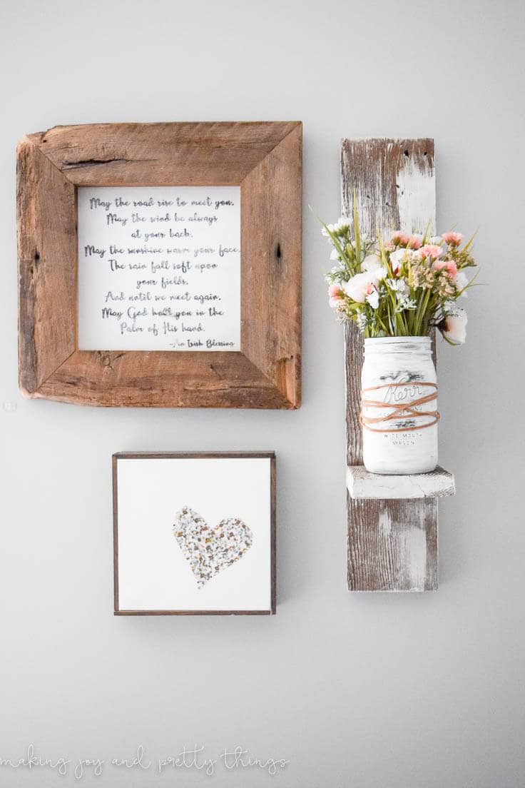 1. DIY Farmhouse Spring Mason Jar Planter