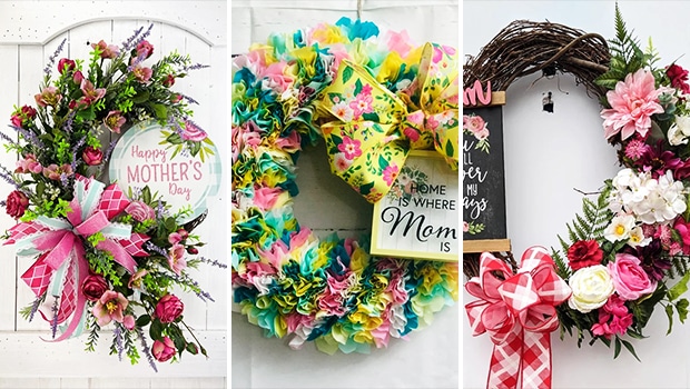 15 Heartwarming Mother’s Day Wreath Designs to Celebrate Mom