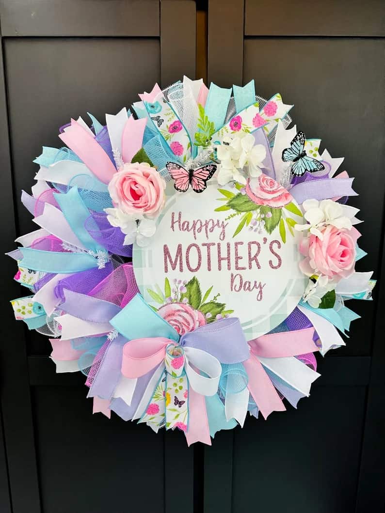 1. Happy Mother’s Day Wreath 1. Happy Mother’s Day Wreath