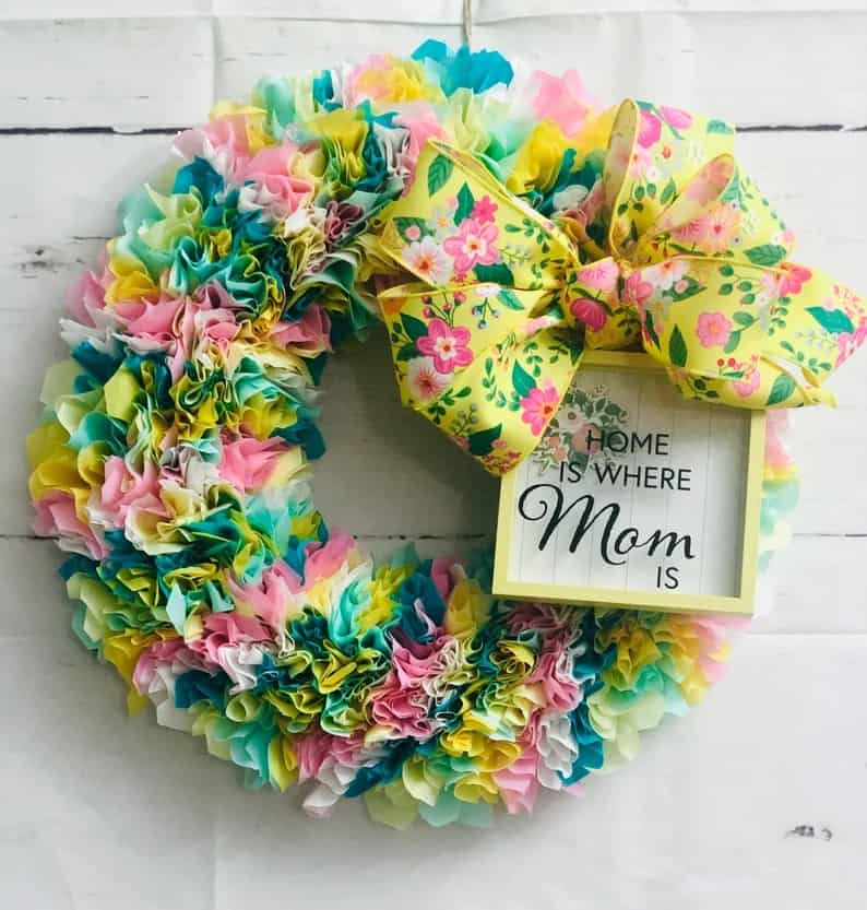 15. Mother’s day wreath 15. Mother’s day wreath