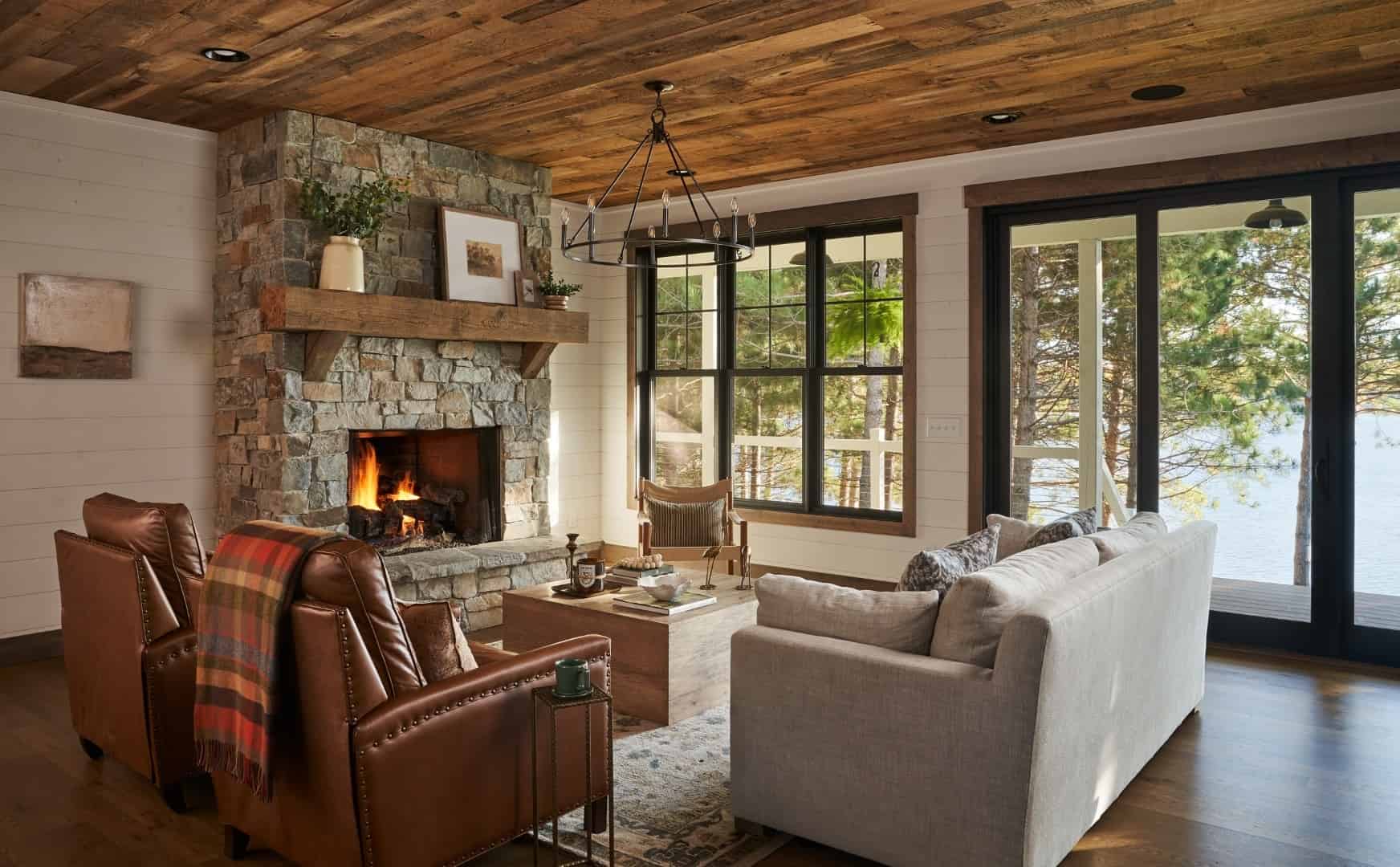 5. Rustic Living Room, Minneapolis 5. Rustic Living Room, Minneapolis