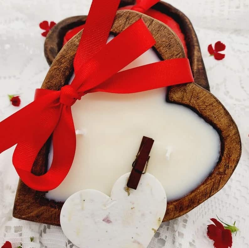 13. Valentine’s Candle Décor 13. Valentine’s Candle Décor