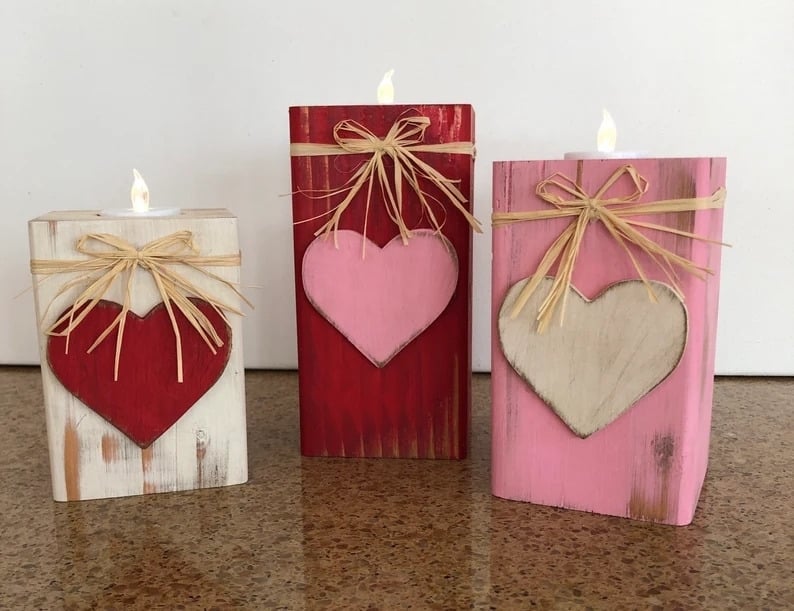 15 Romantic Valentine's Candle Holders Designs for Cozy Evenings