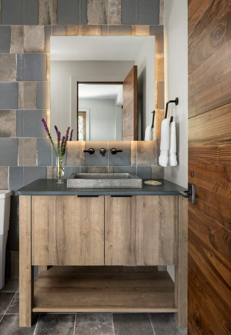 15 Rustic Powder Room Designs Transforming Small Spaces with Rustic ...