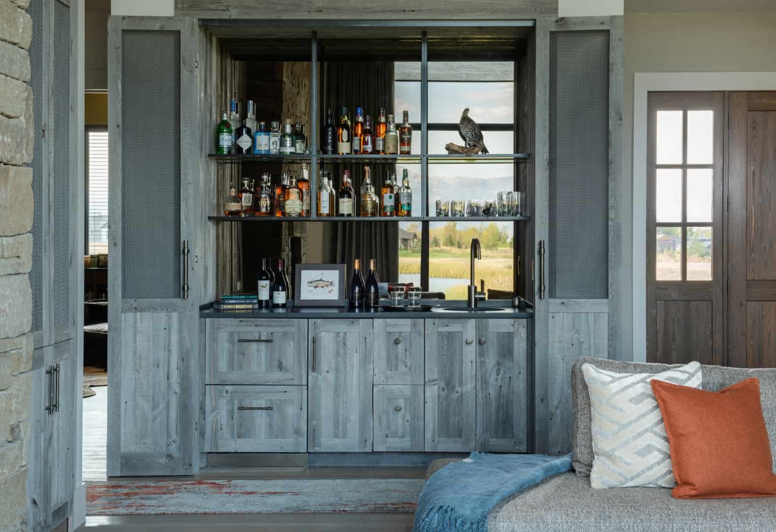 6. Rustic Home Bar 6. Rustic Home Bar