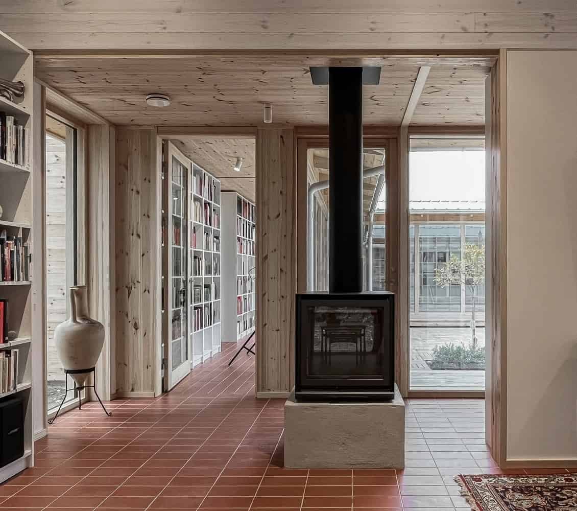Library House by Fria Folket + Hanna Michelson: A Courtyard Home Framed by Books Library House by Fria Folket + Hanna Michelson: A Courtyard Home Framed by Books