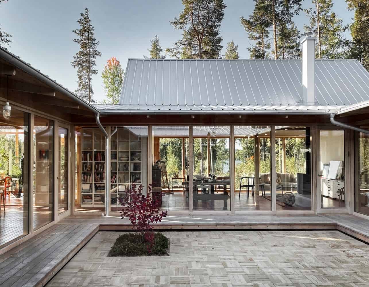 Library House by Fria Folket + Hanna Michelson: A Courtyard Home Framed by Books Library House by Fria Folket + Hanna Michelson: A Courtyard Home Framed by Books
