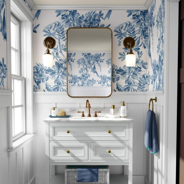 Bring Heavenly White and Blue Hues to Your Bathroom Decor