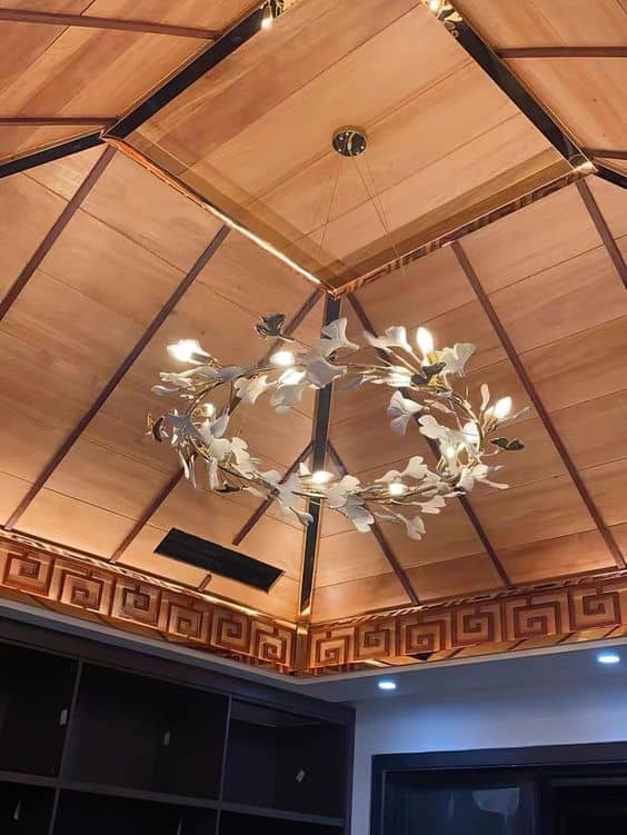 A Golden Ginkgo Biloba Branch Brings Art Deco Charm to Your Living Space A Golden Ginkgo Biloba Branch Brings Art Deco Charm to Your Living Space