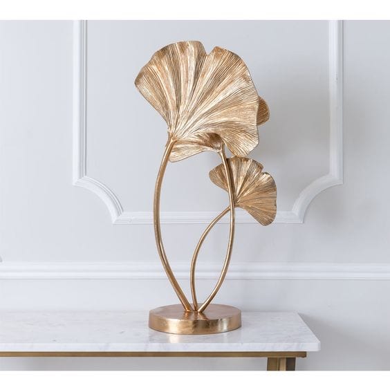 A Golden Ginkgo Biloba Branch Brings Art Deco Charm to Your Living Space A Golden Ginkgo Biloba Branch Brings Art Deco Charm to Your Living Space