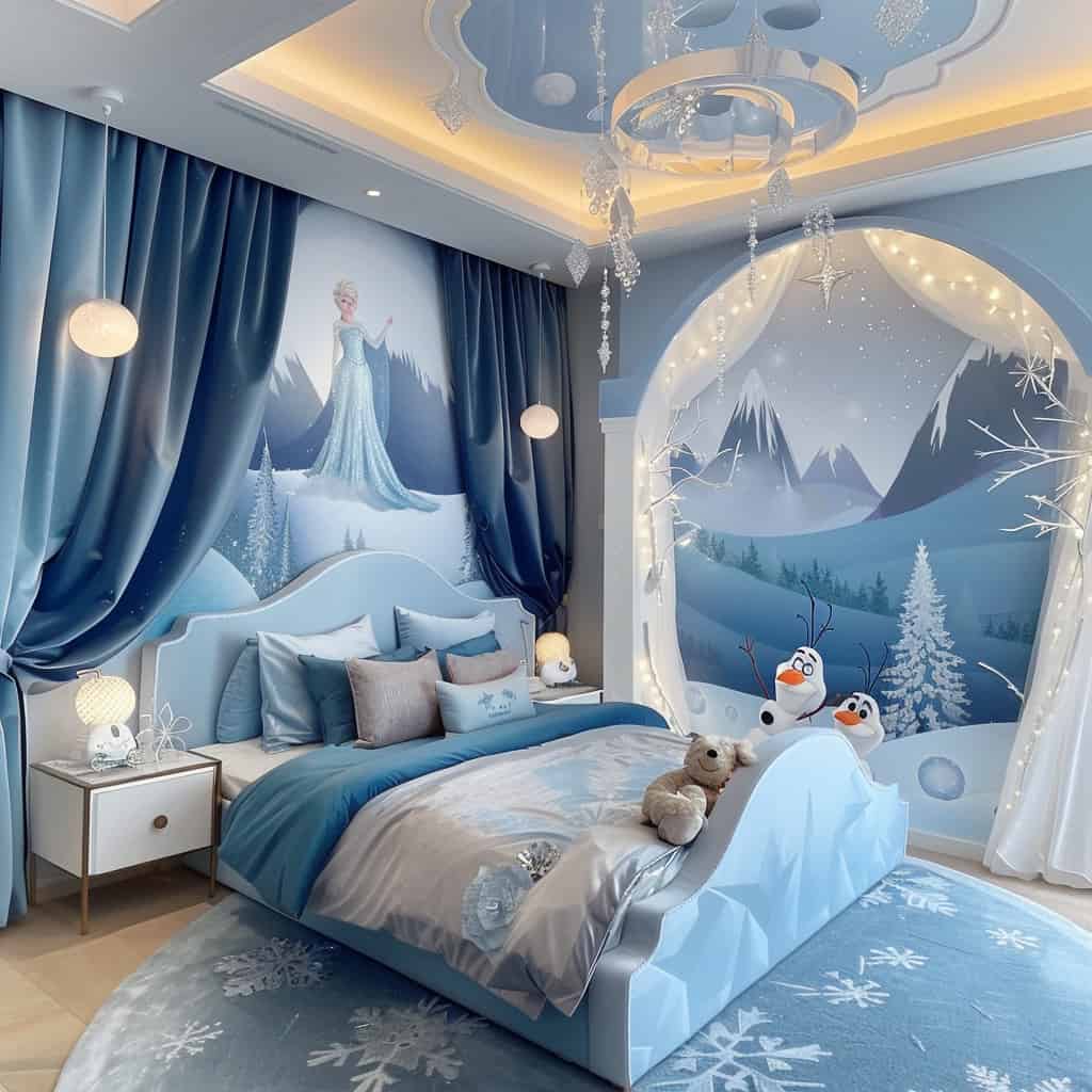Elsa – Inspired Bed Canopy: Majestic Dreams Elsa – Inspired Bed Canopy: Majestic Dreams
