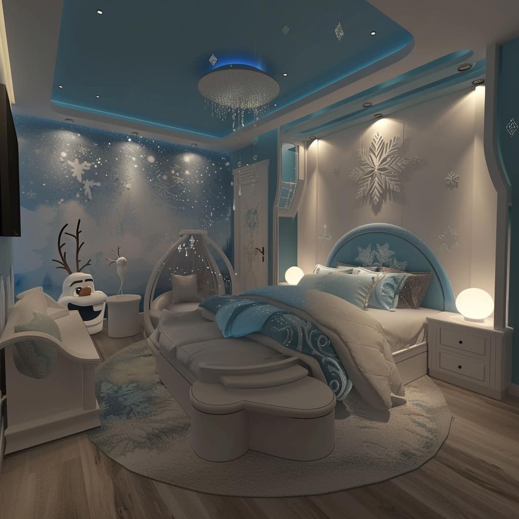 Elsa – Inspired Bed Canopy: Majestic Dreams Elsa – Inspired Bed Canopy: Majestic Dreams