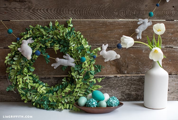 1. Felt Bunny Garland 1. Felt Bunny Garland