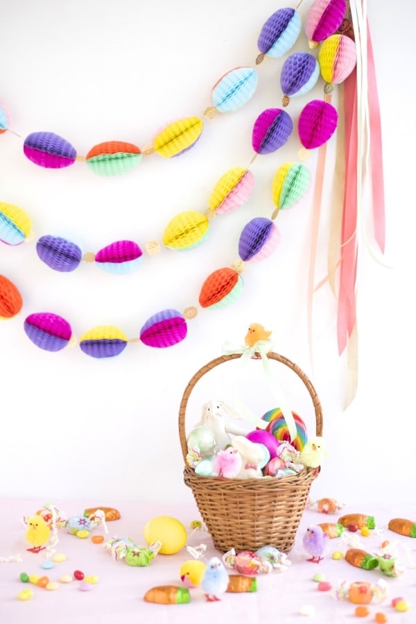 15. Colorful Honeycomb Egg Garland 15. Colorful Honeycomb Egg Garland