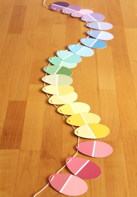 6. Paint Chip Egg Garland 6. Paint Chip Egg Garland