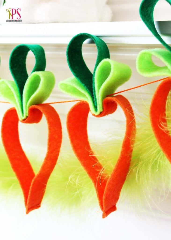 8. Felt and Feather Carrot Garland 8. Felt and Feather Carrot Garland