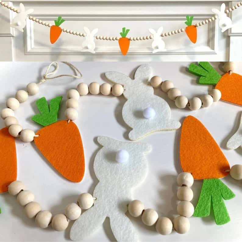 2. Easter Bunnies and Carrots Garland 2. Easter Bunnies and Carrots Garland