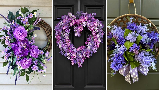 15 Enchanting Spring Lilac Wreath Designs to Elevate Your Doorway