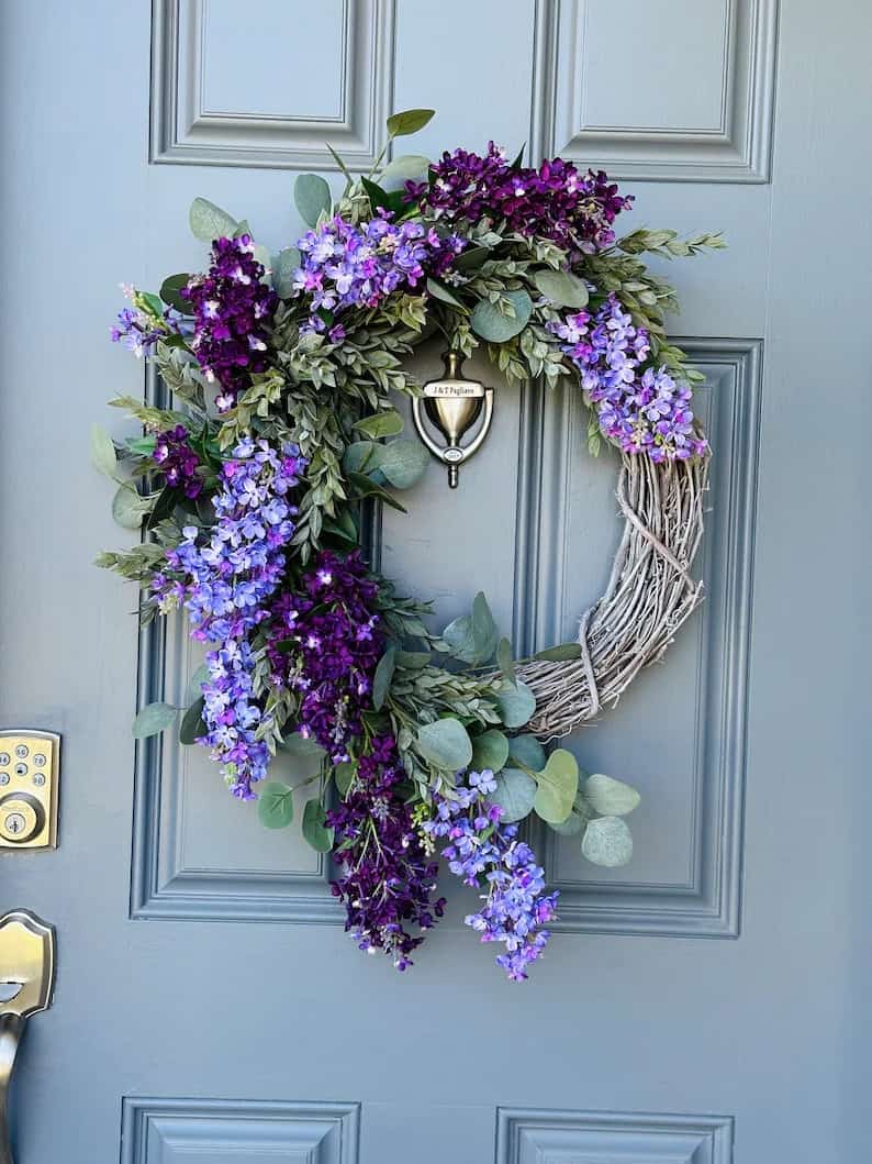 1. lavender lilac wreath