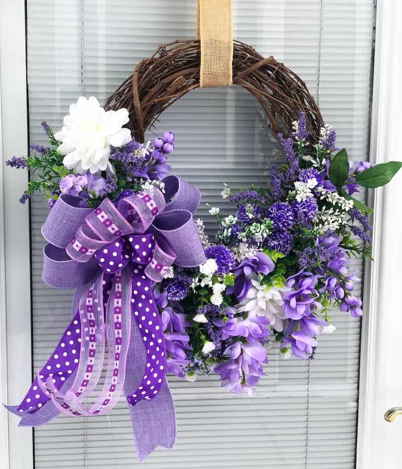 13. Grapevine Lilac Wreath
