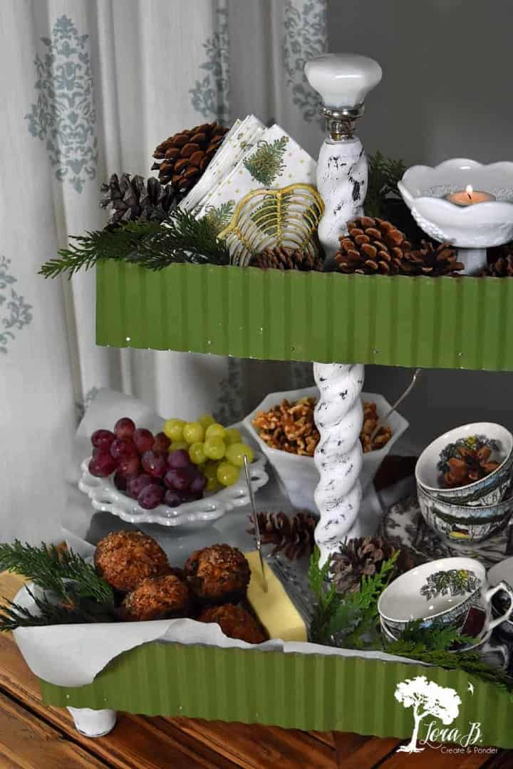 12. DIY a Junk Styled Tiered Tray 12. DIY a Junk Styled Tiered Tray