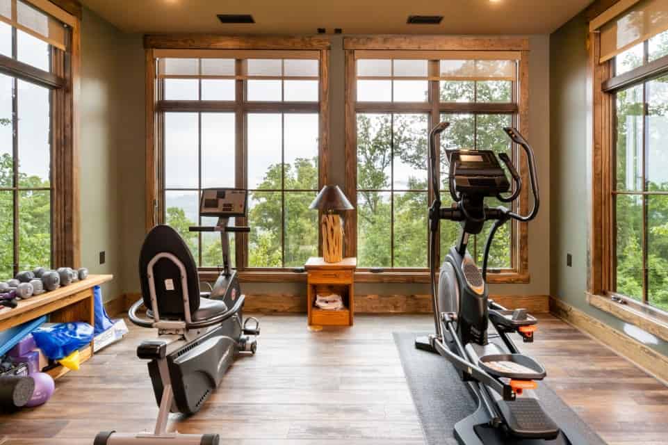 5. Home Gym with a view 5. Home Gym with a view