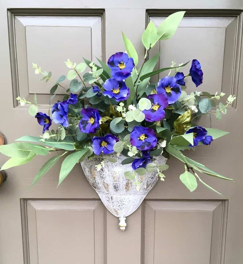 15. Pansy Door Planter 15. Pansy Door Planter