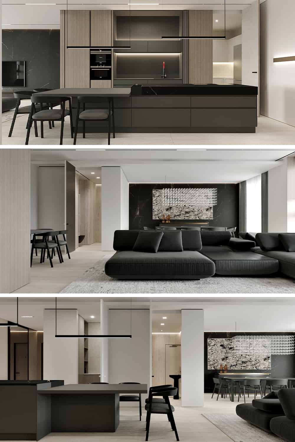 Central Park Apartment by Kvadrat Architects in Astana, Kazakhstan