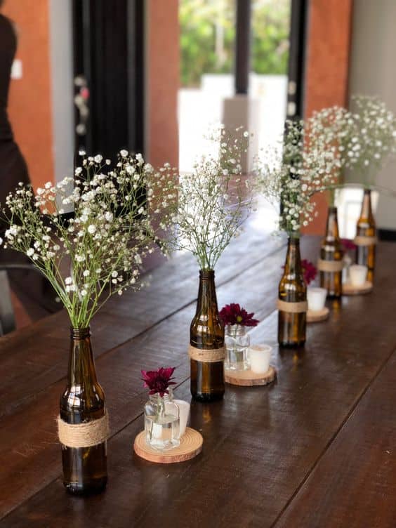 Crafty Creations with Bottle Table Decor Crafty Creations with Bottle Table Decor