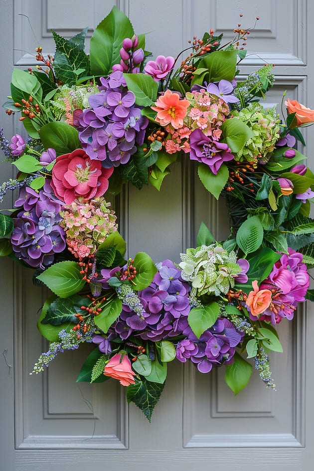 55 Fresh and Inspiring Spring Wreath Ideas to Brighten Your Doorstep