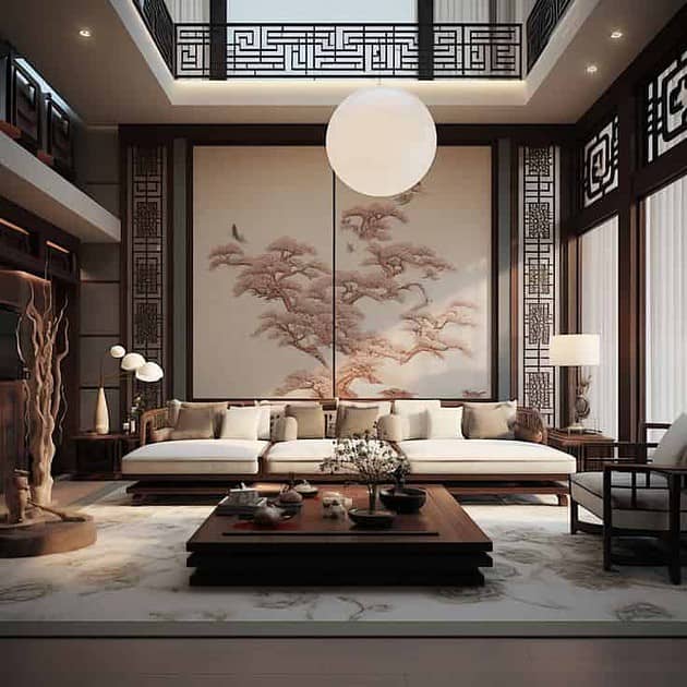 Sakura Twilight Lounge Japanese Wall Decor Inspired by Nature