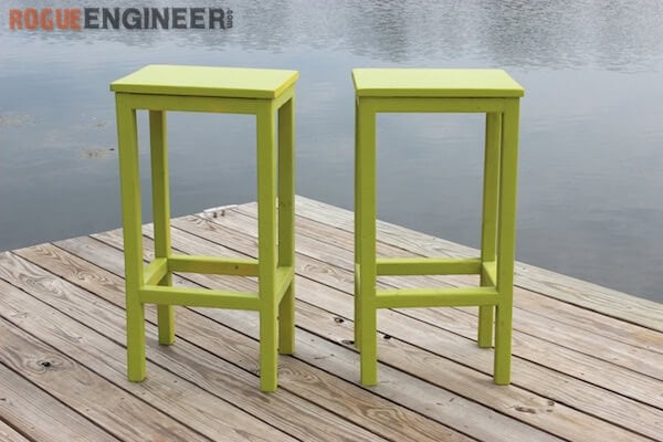 5. Simple Wooden Barstools 5. Simple Wooden Barstools