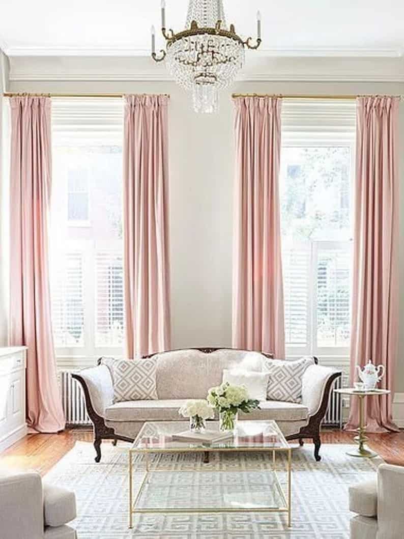 13. Coquette Pink Curtains 13. Coquette Pink Curtains