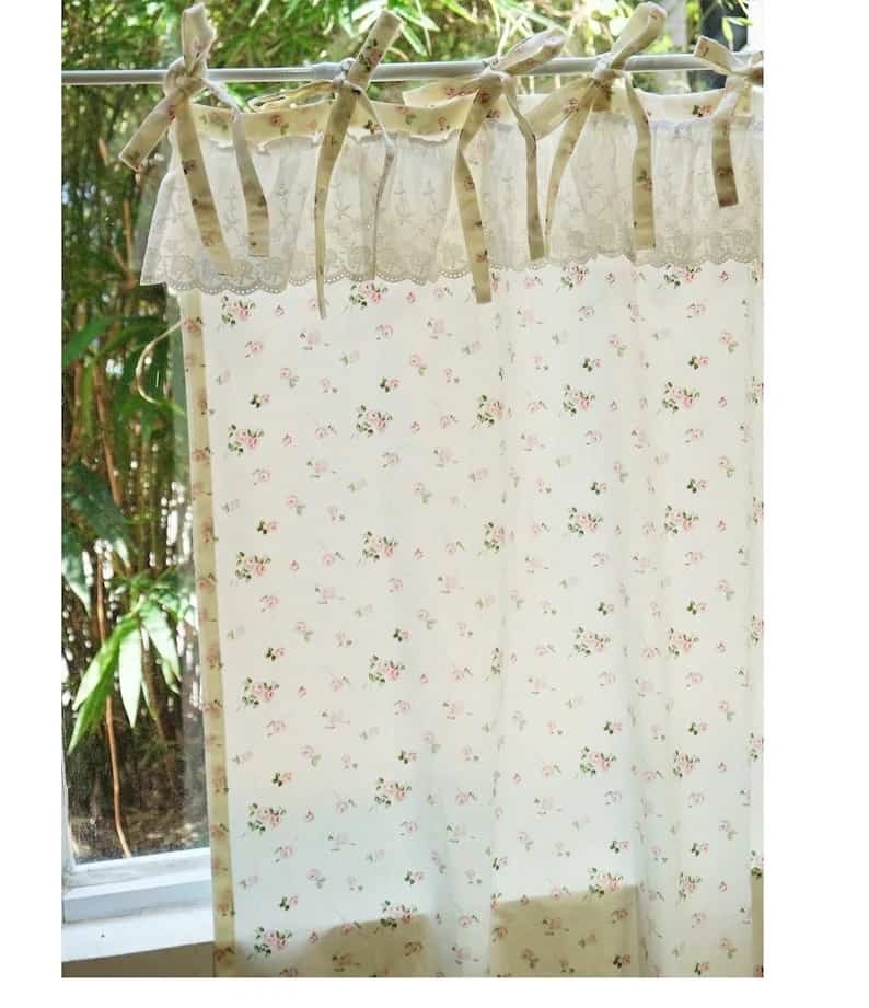 5. Floral Printed Cotton Curtain 5. Floral Printed Cotton Curtain