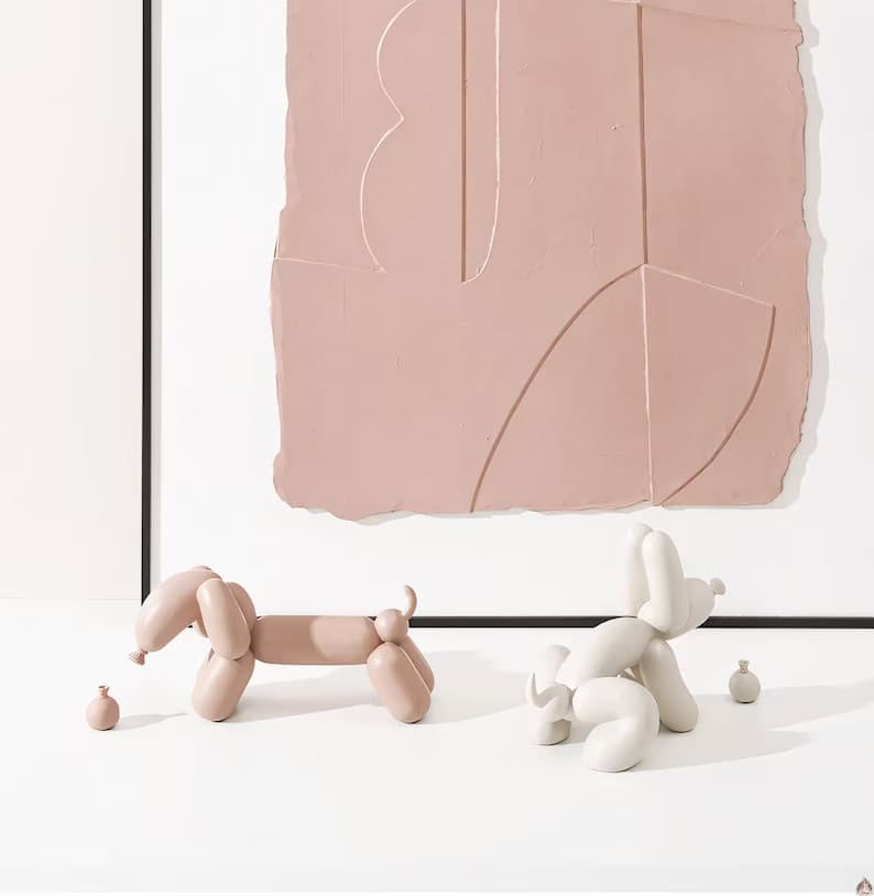 2. Coquette Dog Statue