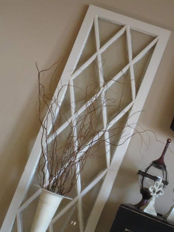 14. Turn Your Antique Window Into A Simple And Effective Living Room Decoration 14. Turn Your Antique Window Into A Simple And Effective Living Room Decoration