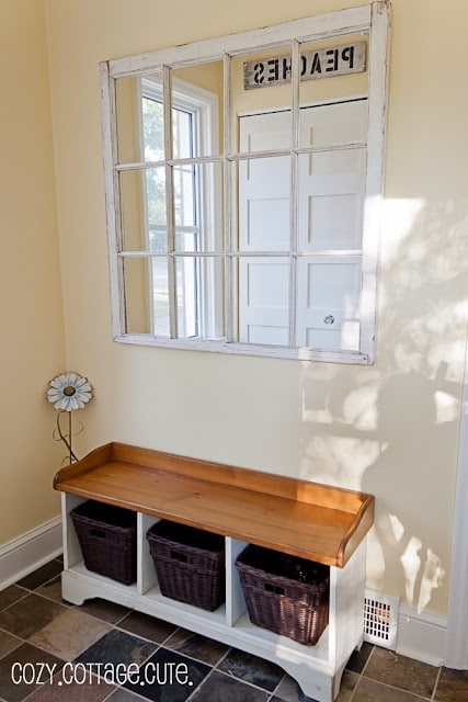 7. Old Frame-Turned-Hallway Mirror 7. Old Frame-Turned-Hallway Mirror