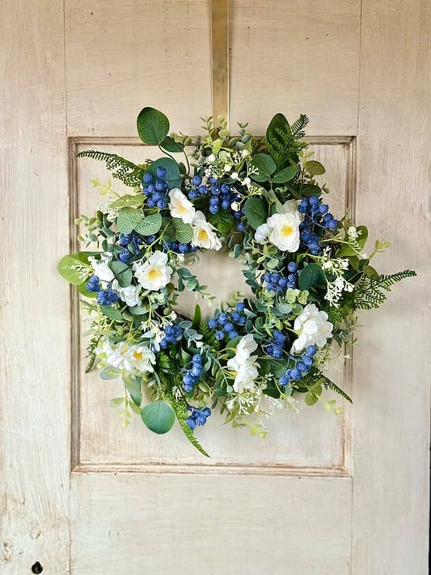 Spring Bright Color Floral Wreath