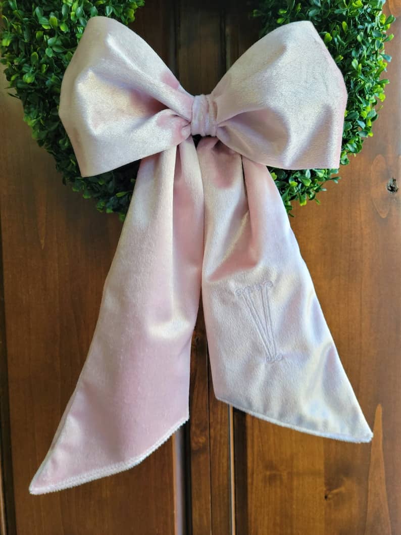 4. Velvet Wreath Sash Bow 4. Velvet Wreath Sash Bow