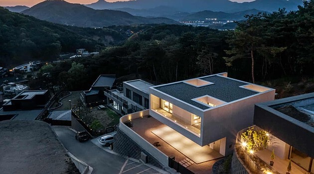 A Weekend House by Architecture Lab Boum in Tangpyeong-Gun, South Korea