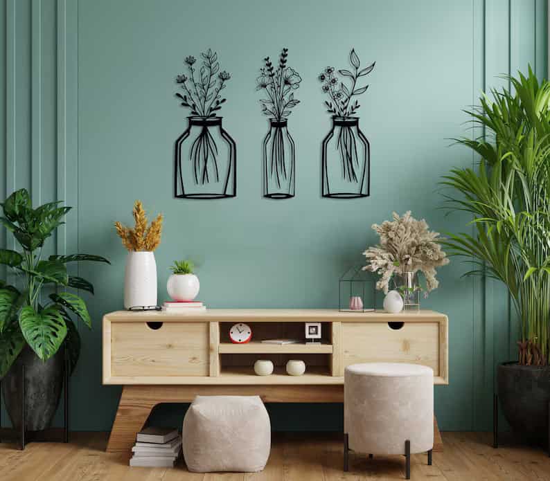 1. Flower Metal Wall Décor 1. Flower Metal Wall Décor