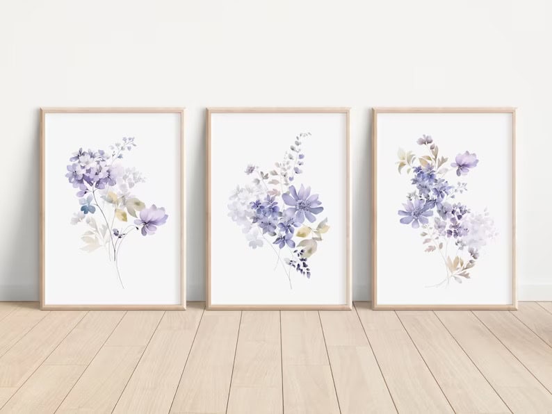 13. Violet Flower Wall art 13. Violet Flower Wall art