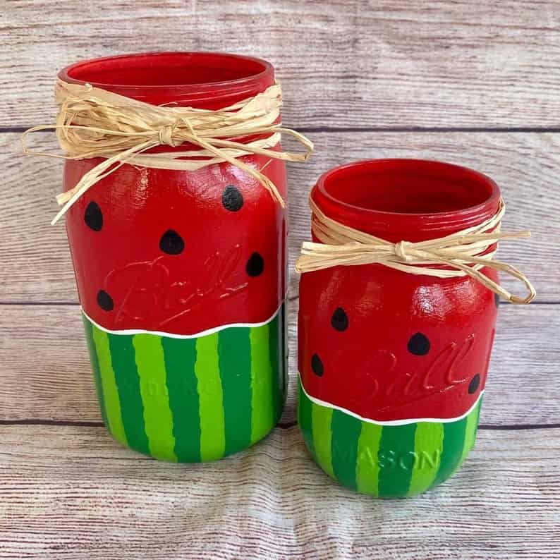 1. Watermelon mason jar 1. Watermelon mason jar