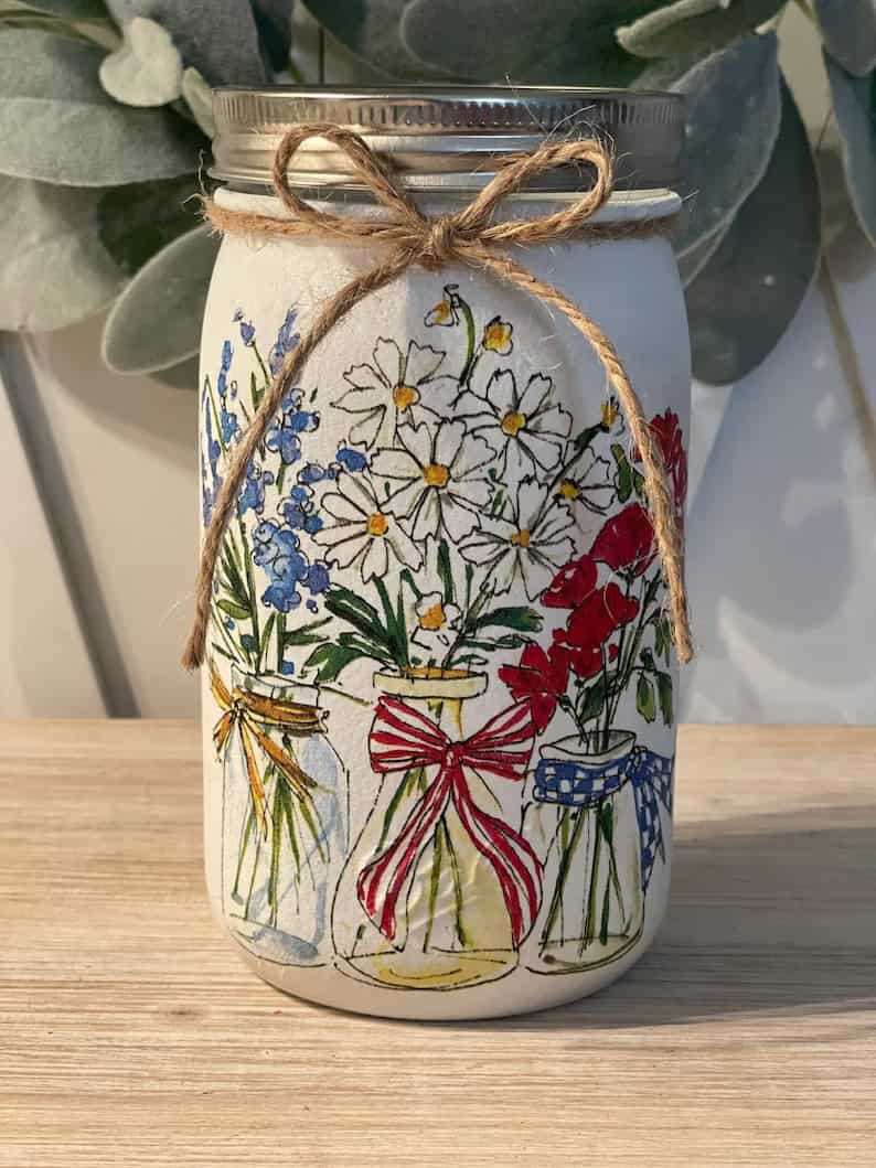 6. Farmhouse Red White Blue Summer Flowers 6. Farmhouse Red White Blue Summer Flowers