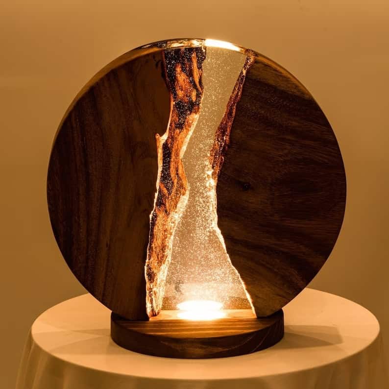 13. Wood & Resin Table Lamp 13. Wood & Resin Table Lamp